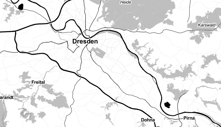 Karte Dresden